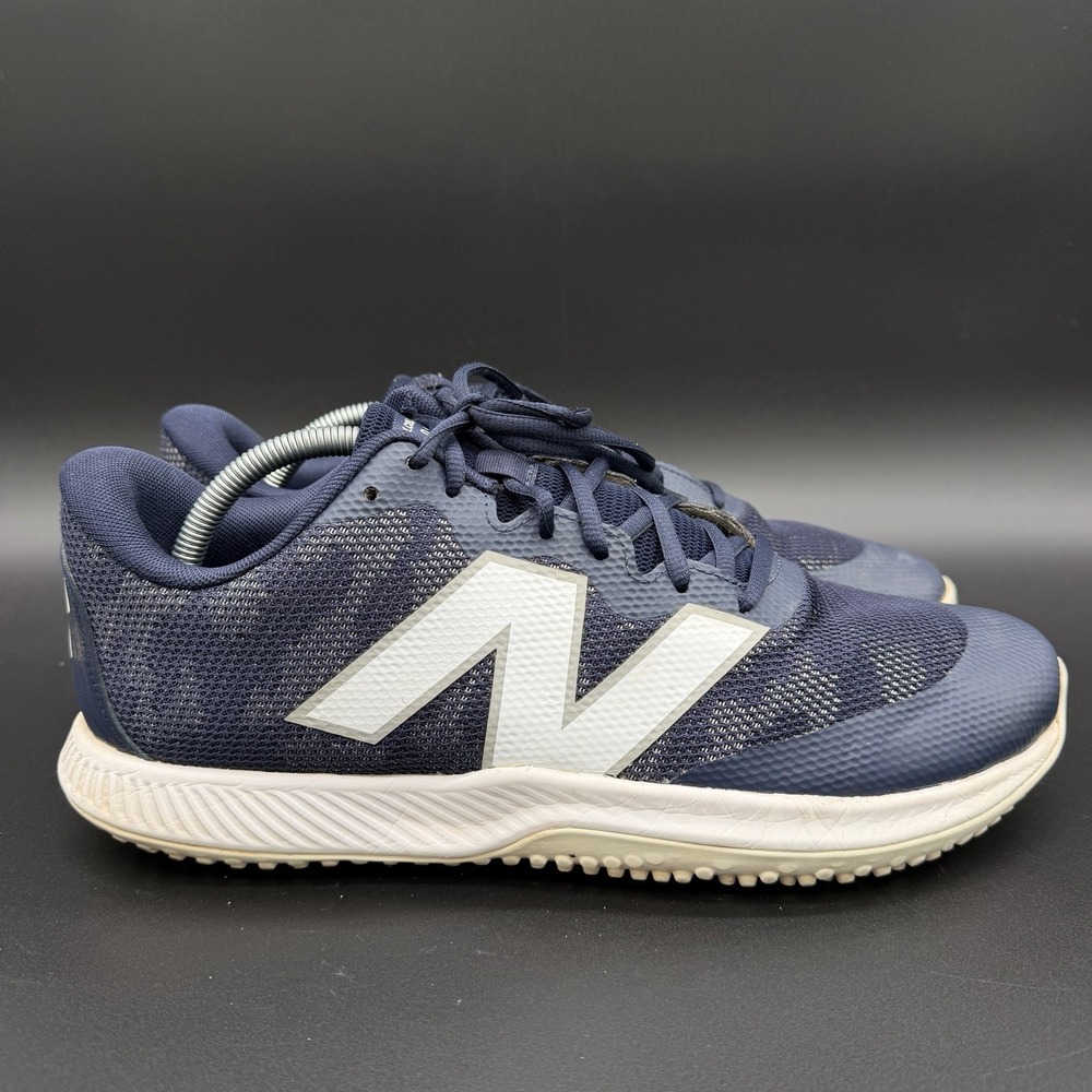 New Balance Mens FuelCell 4040v7 Turf Trainer Baseball Shoes, Navy Blue Sz 11.5